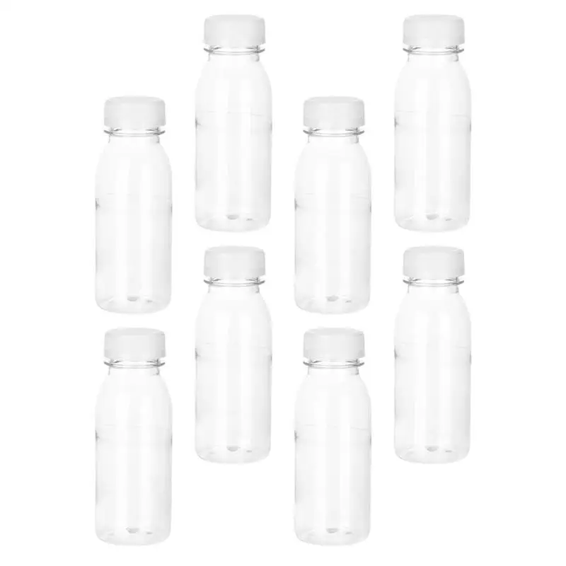 

8pcs BottlesClear Beverage Containers Kids Lunch Bottle Birthday Party Favor Cold Beverage Jugs Portable Beverage Bottles
