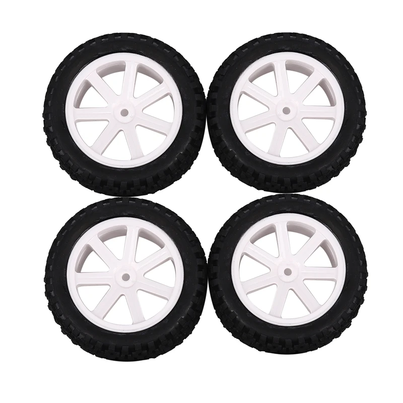 

4Pcs 1/10 RC Truck Rubber Tire Wheel Tyre Alloy Wheel Rims Replacement Tire For ZD Racing Buggy Crawler Car RC Model Parts
