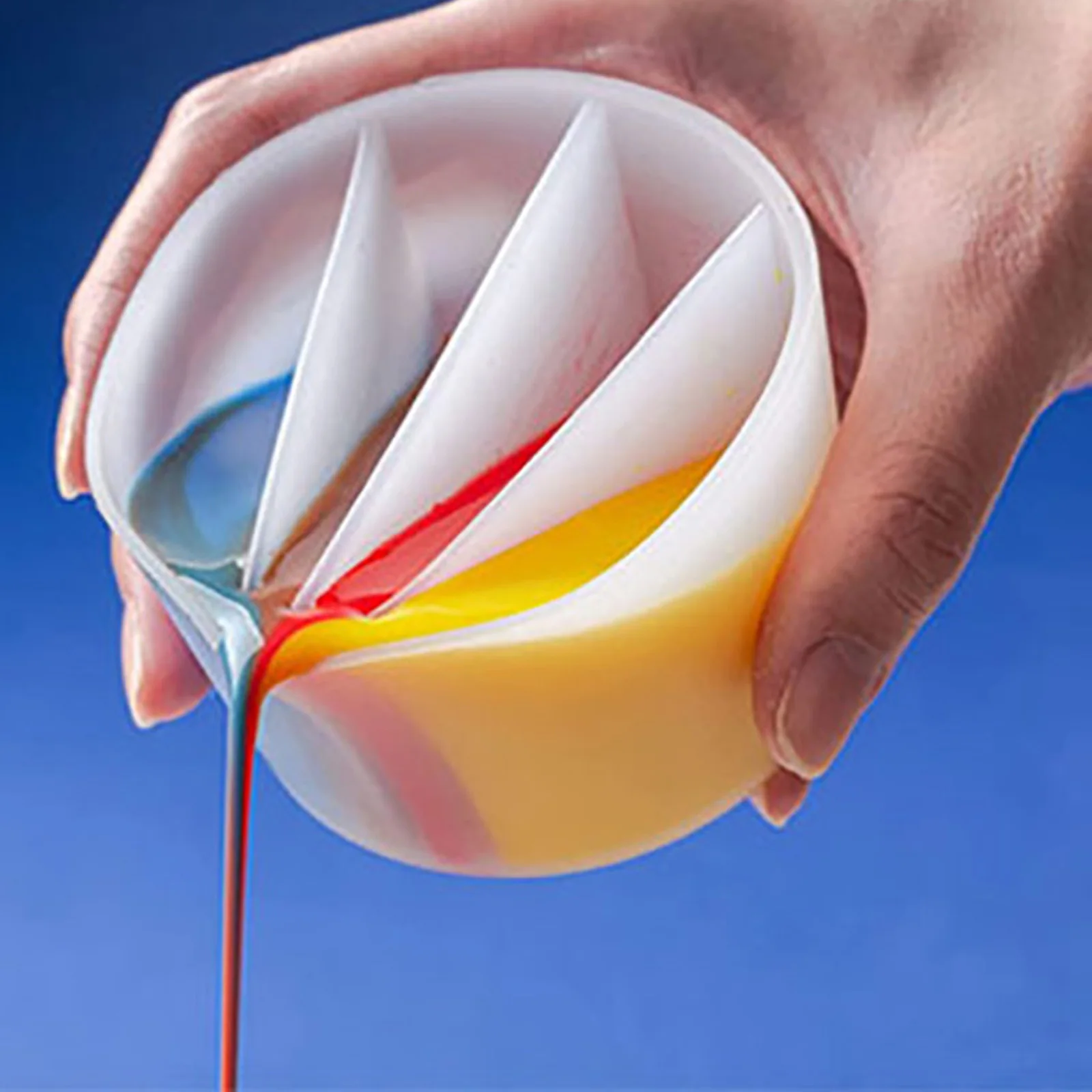 

Split Color Mixing Cups for Paints 2/3/4/5 Channels Pouring Cup Acrylic Paint Pour Cup Multi Channel Set Color Dividers Painting