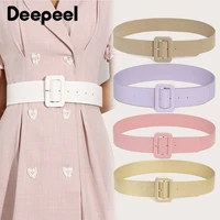 4 290cm 1pc ladies fashion pin buckle wide belt womens skirt sweater decorative corset belts leather crafts candy waistband