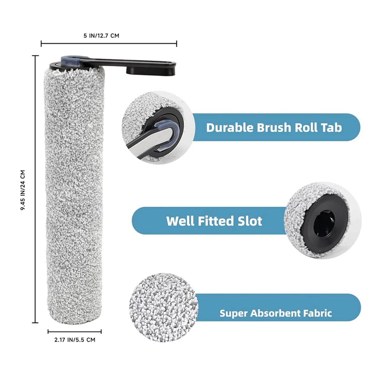 Для аккумуляторного пылесоса Tinece Floor ONE S5/Floor One S5 Pro 2 щетки и фильтра HEPA