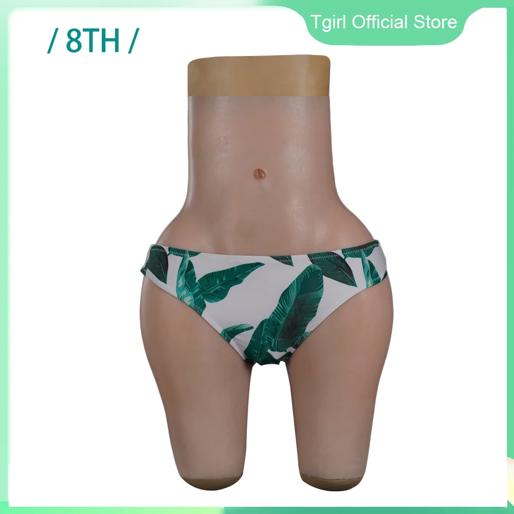 

Tgirl силиконовые укороченные брюки с завышенной талией, последняя модель 8-го поколения, звенья живота, утолщенные бедра 2,6 см