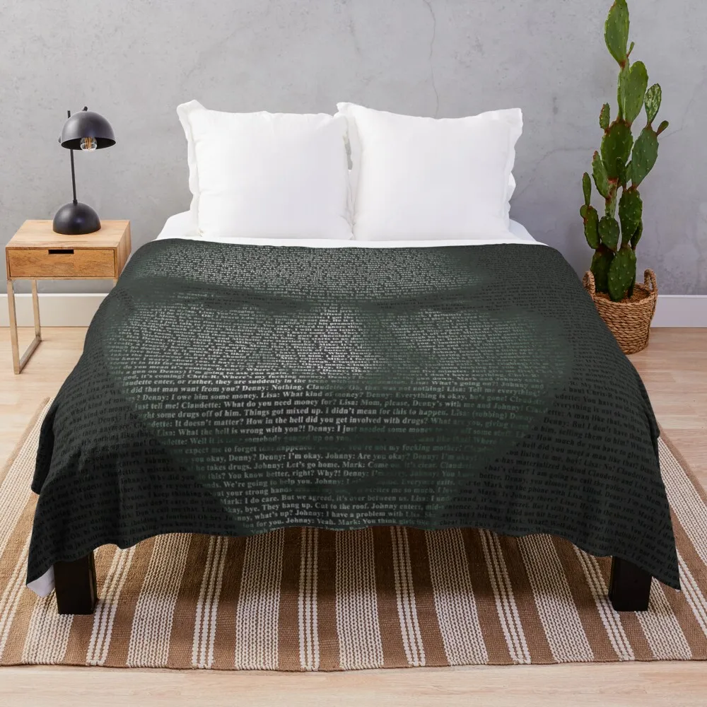 

The Room Script in Full Throw Blanket decorative blanket crochet blankets