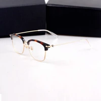 brand design half rim acatate new style optical eyeglass frames eyewear fashion luxury prescription glasses frame mb0141ok