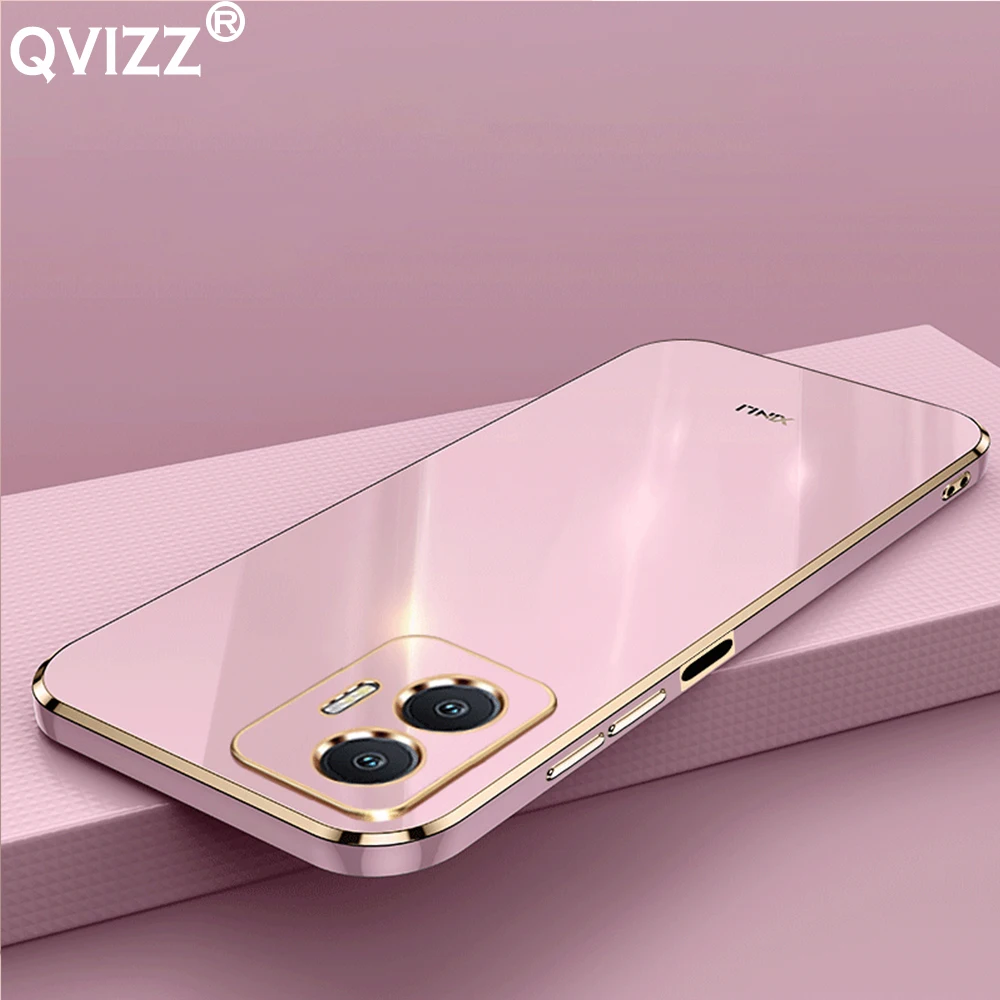

Luxury 6D Plating Case For vivo iQOO Z7 (China) iQOOZ7 V2270A Soft Silicone Armor Shockproof Cute Phone Cover vivoiQOOZ7