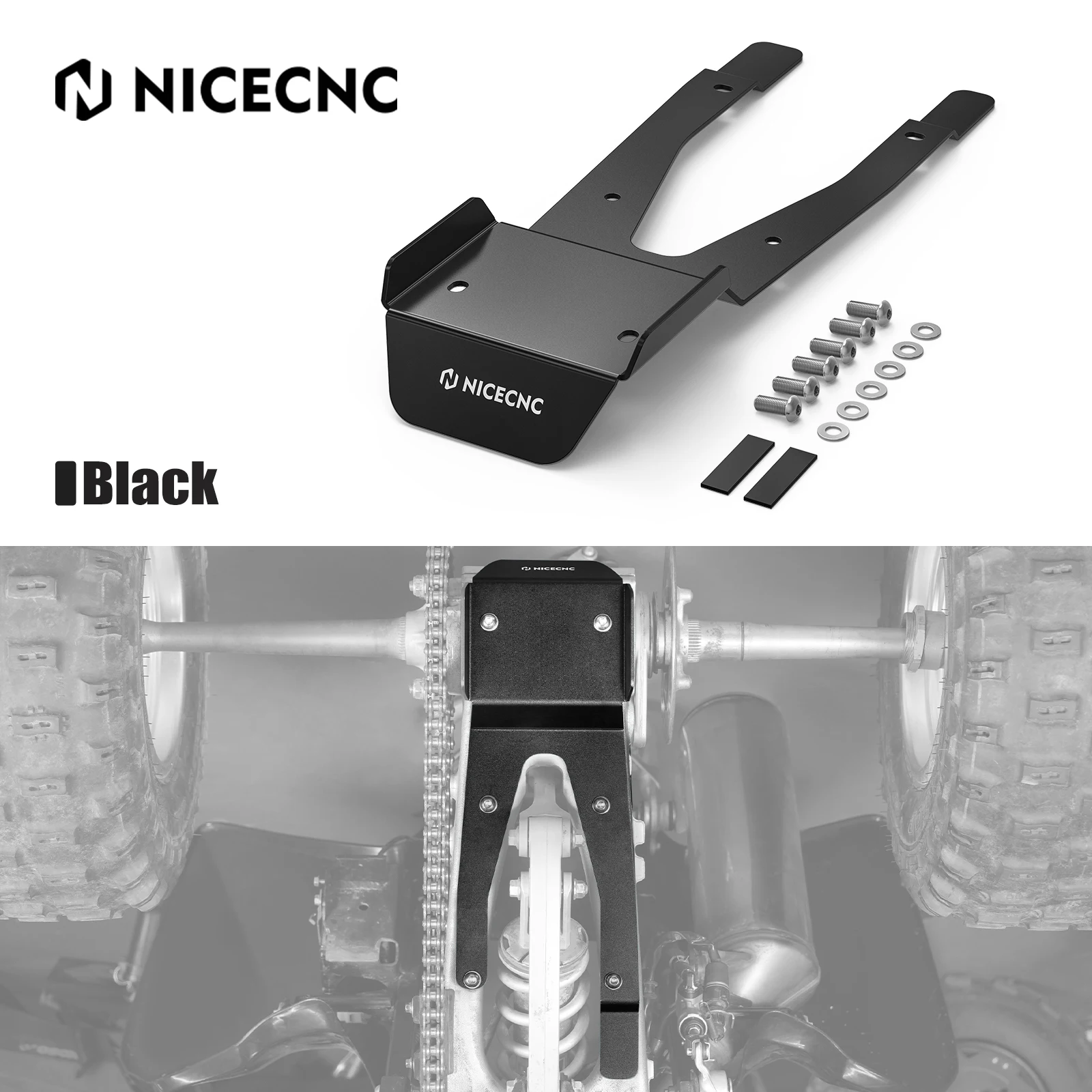 Противоскользящая пластина для Honda TRX 450R ATV TRX450R TRX450ER 2006-2014 50355-HP1-600 алюминиевый