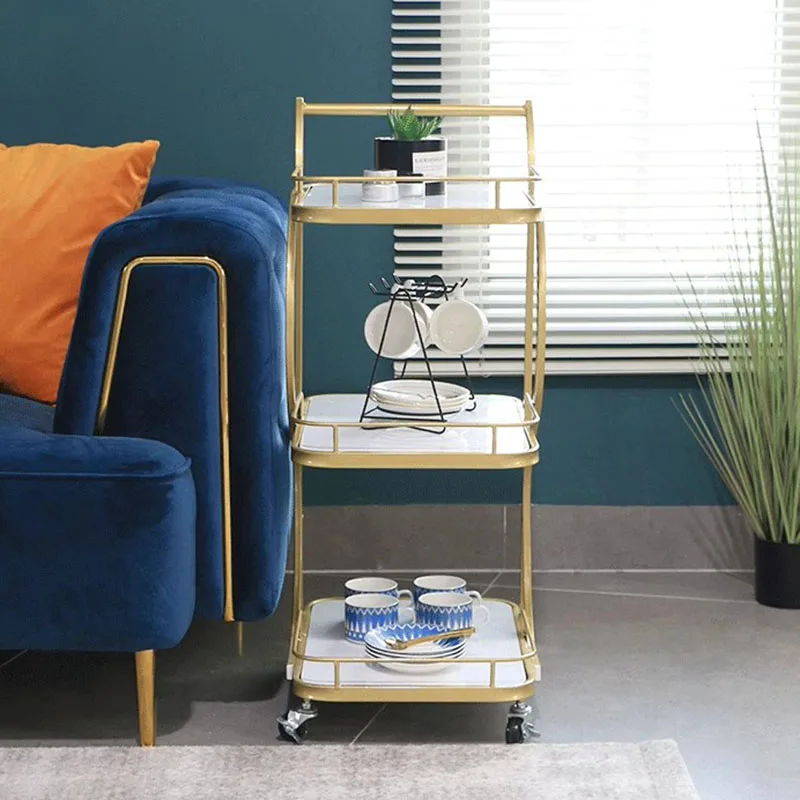 

Organizer Golf Rolling Cart Storage Tea Cart Mobile Storage Rack Trolley Storage Rack Tool Carrito Auxiliar Patio Furniture