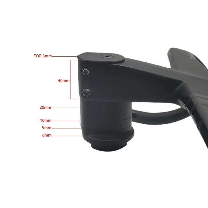 Фото DEDA ALANERA RS New Paint T1000 Карбоновый дорожный руль Интегрированный карбоновый руль Внутренний трос 28,6 мм Рулевое управление с проставками №3