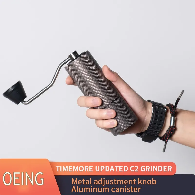

C2 Upgrade Manual Coffee Grinder Chestnut grinder Portable High Quality Mill With Double Bearing Positioning coffee grinder cafe