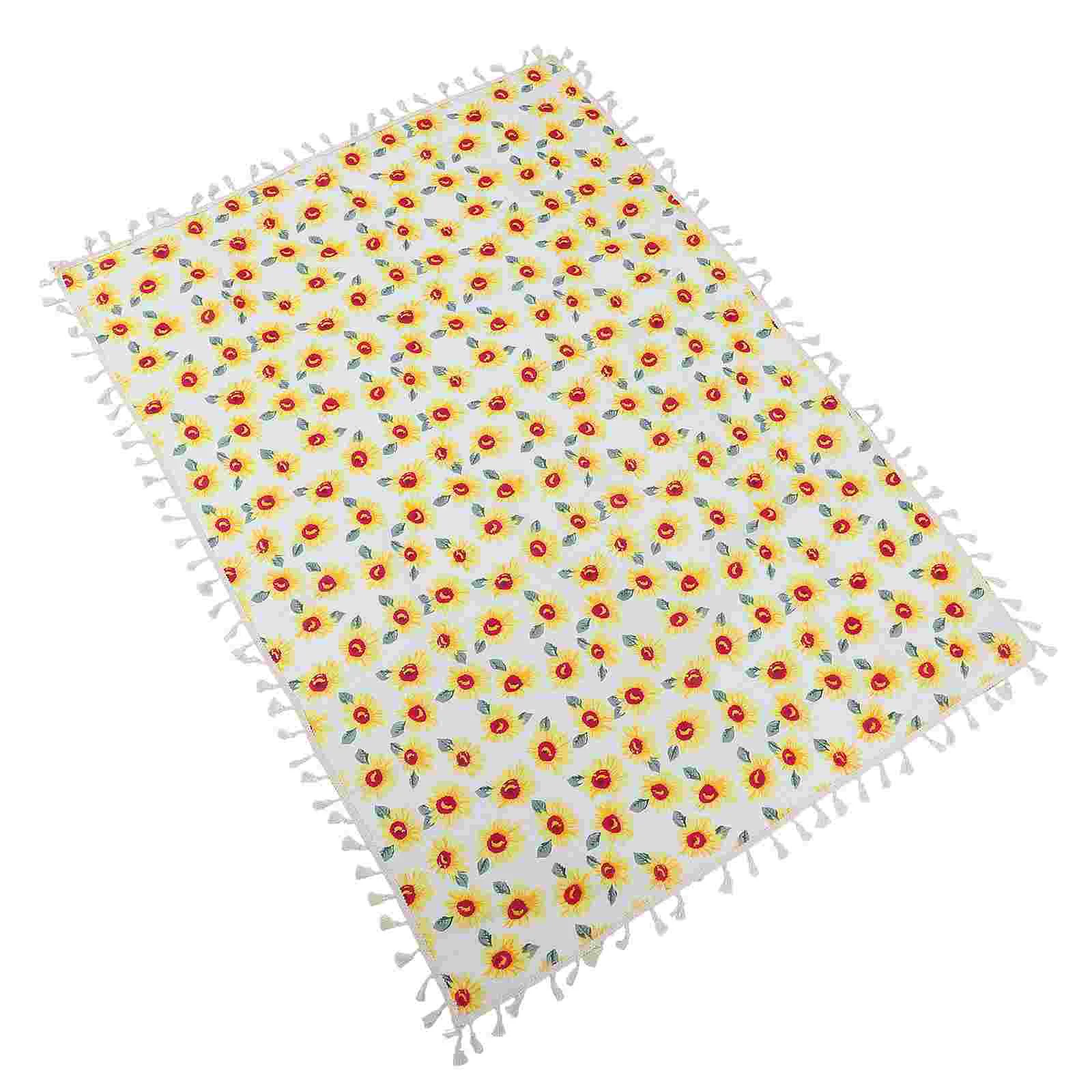 

Yellow Decor Wedding Tablecloth Wedding Decor Washable Tablecloth Checkered Tablecloth Table Cloth Bohemia Sunflower Tablecloth