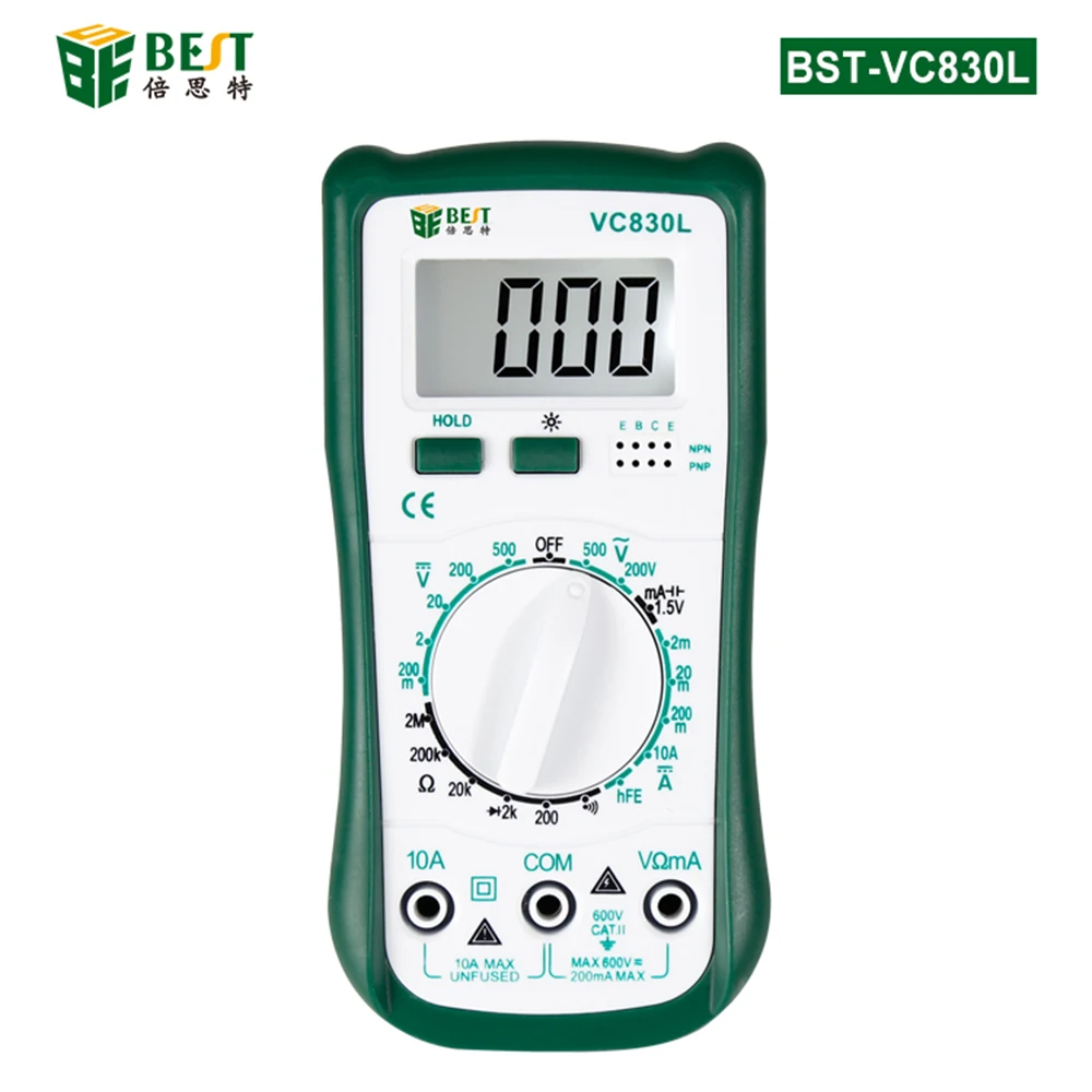 

BST-VC830L Multifunction Digital Multimeter Capacitor Resistance Inductance Measuring instrument Electrician Universal Tester
