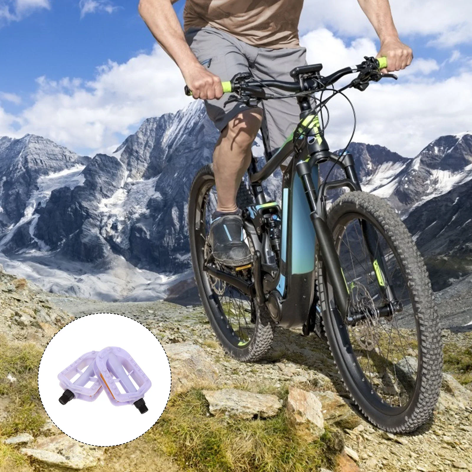 

Bike Pedals Pedal Platform Roadcycling Mountain Kids Flat Replacement Treadle Mtb Bearing Anti Skid Footkid Cleats Trainer