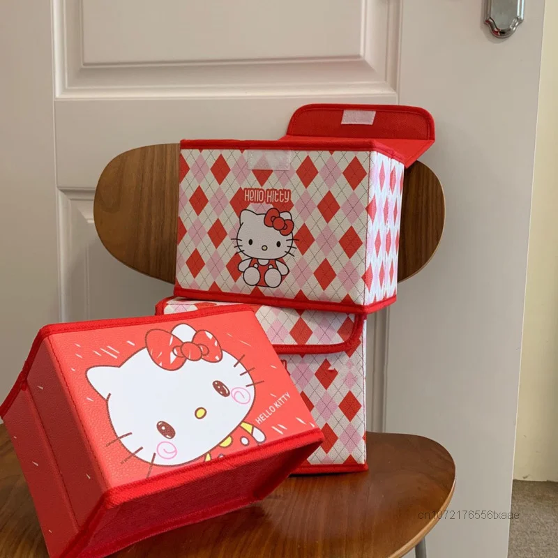 Sanrio Hello Kitty коробка для хранения большой емкости водонепроницаемая с крышкой
