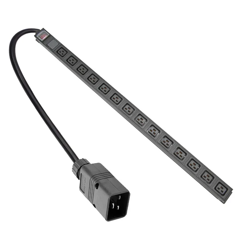 

PDU Power Strip C19 outpu 14AC socket Double break switch 16A 3500W With current display meter C13/C20/UK/US/AU/Israel/EU PLUG