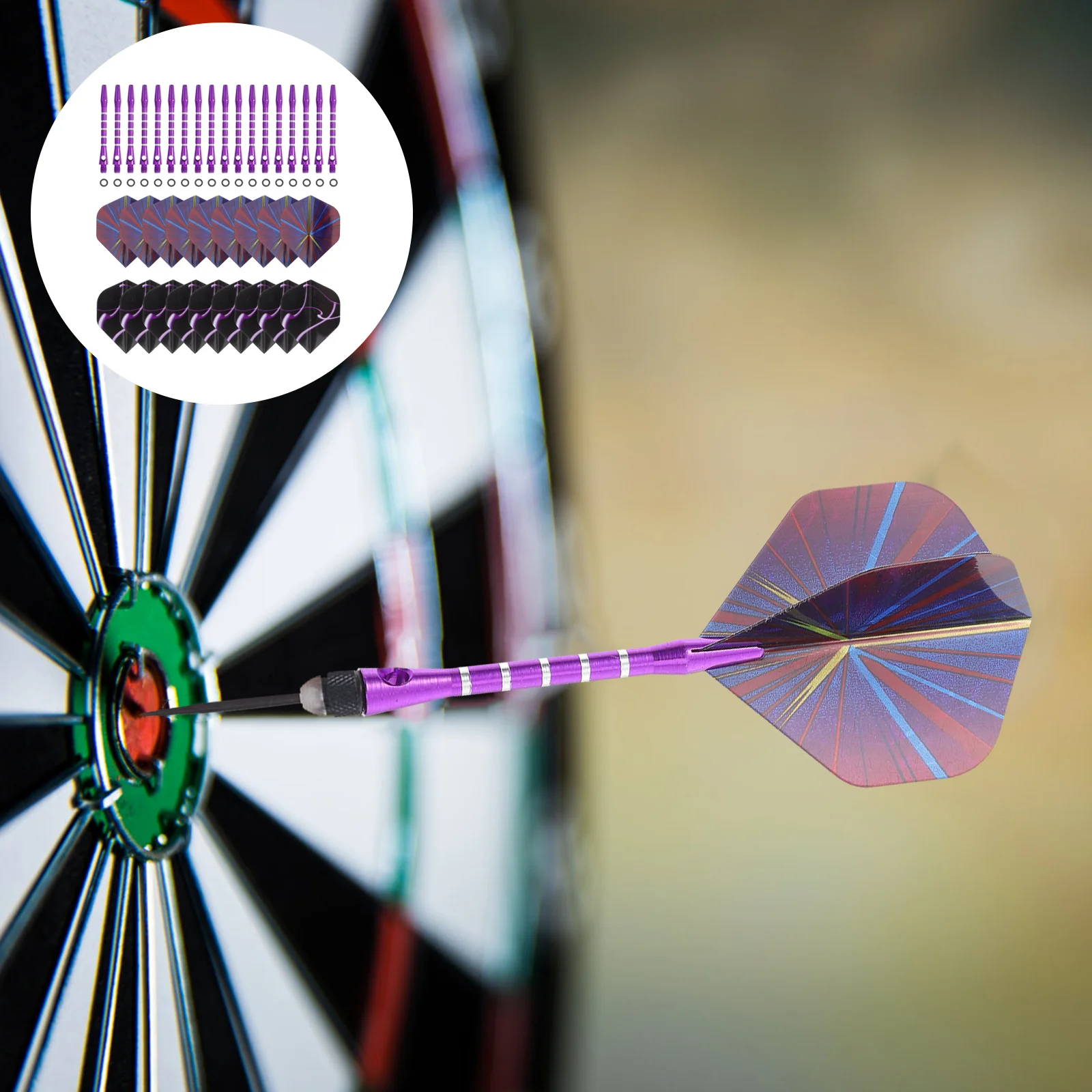 

18 Sets Dart Shaft Outdoor Accessories Kit Professional Toys Game Rod Aluminum Alloy Stem Child