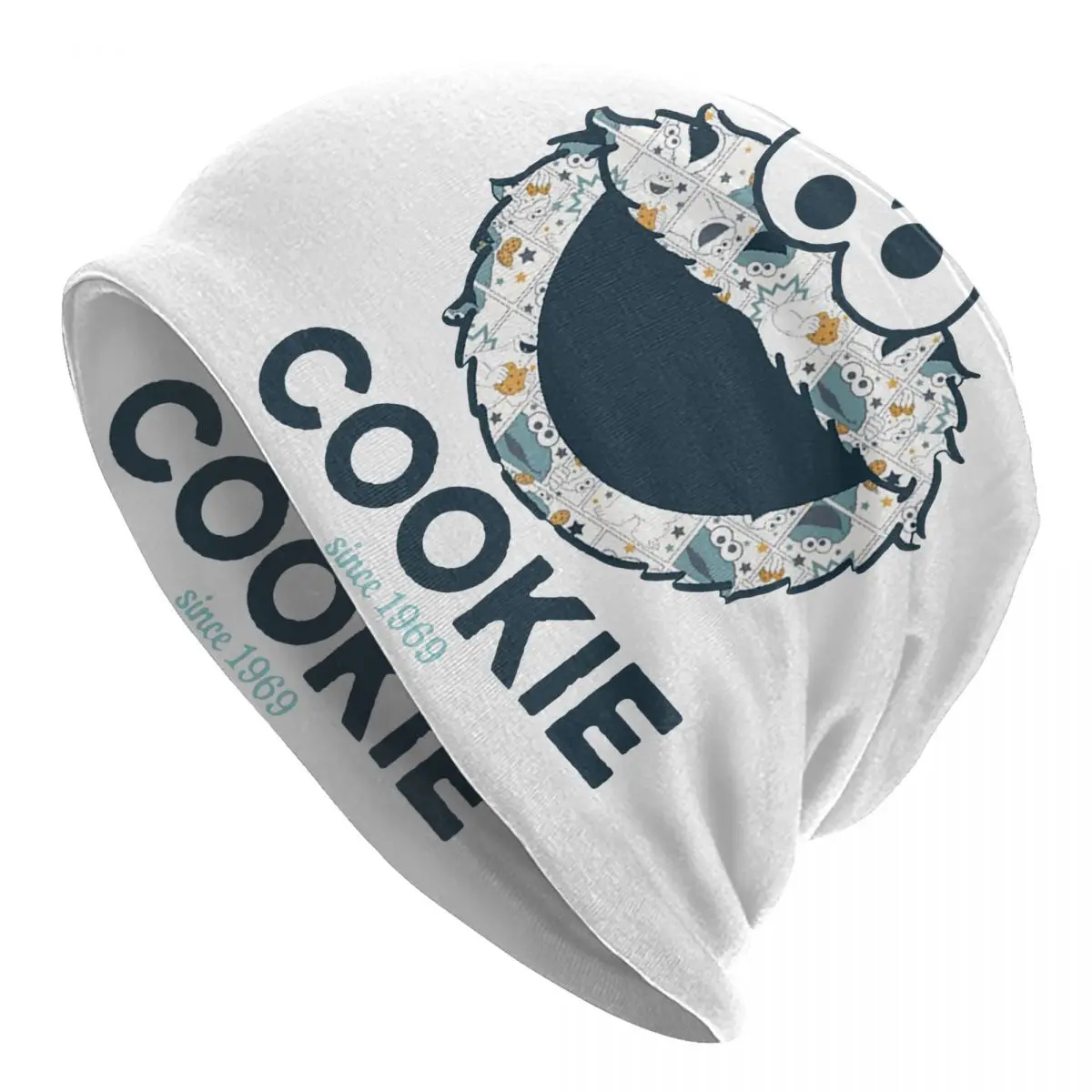 

Cookie Monster Cap Hip Hop Men Women Ski Skullies Beanies Hat Spring Warm Dual-use Bonnet Knitting Hats