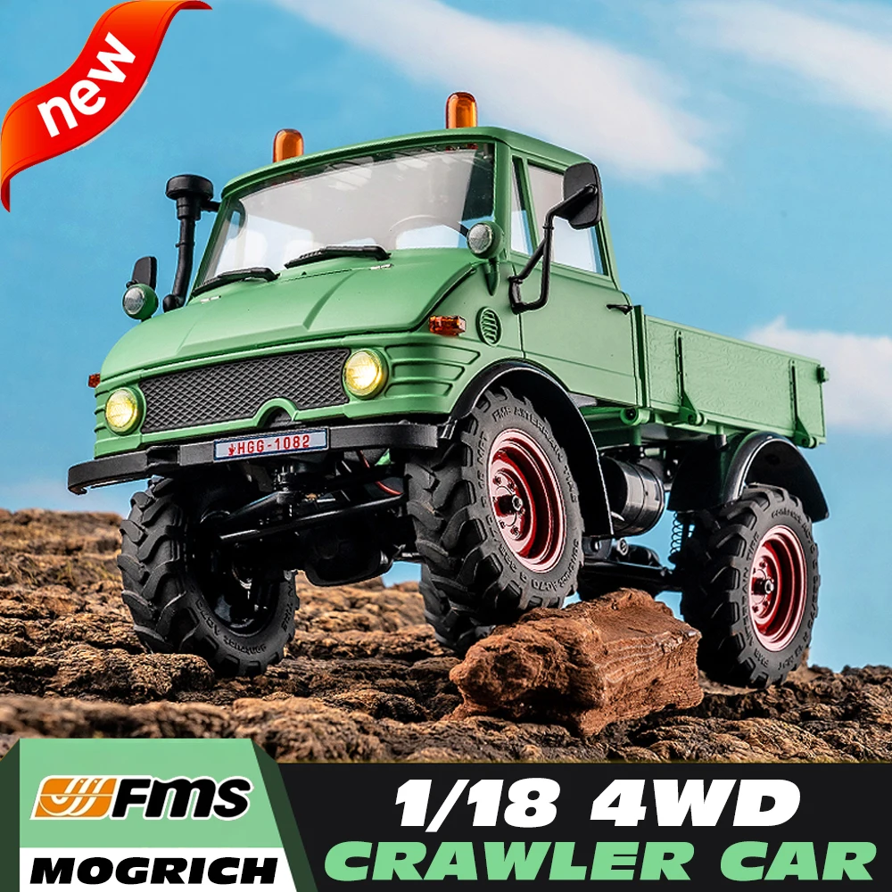 

New FMS 4WD 2.4GHz RC Cars 1/18 MOGRICH Electric Remote Control Model Crawler Buggy lorry truck Car Kids Adult Toys boy Gift