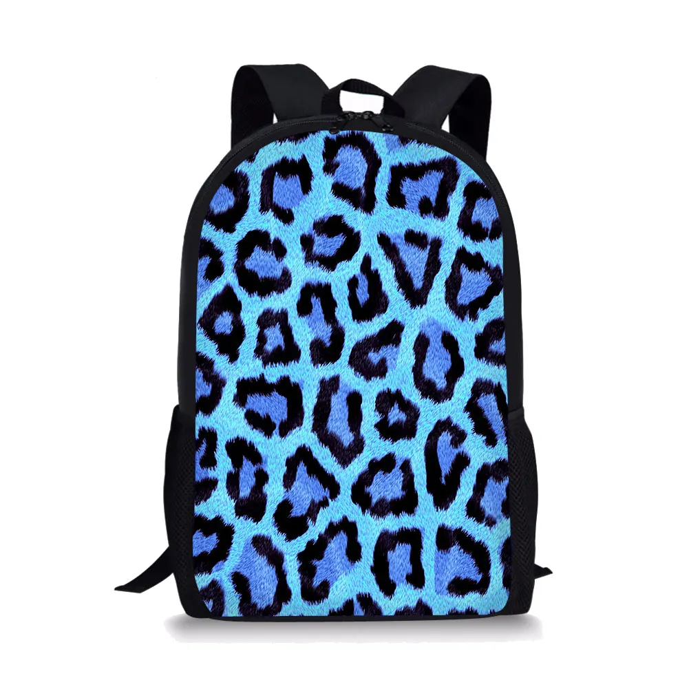 Leopard Style Print New Large Schoolbag Student School Backpack Waterproof Bagpack Capacity Primary Book Bags