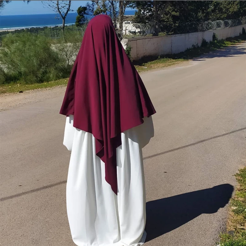 

Eid Muslim Long Khimar Ramadan Formal Prayer Garment Hijab Women Niqab Burka Islamic Turkey Namaz Burka Musulman Jilbab Djellaba
