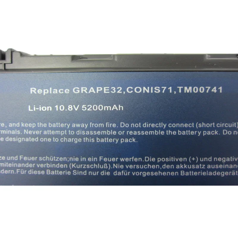 Аккумулятор GRAPE32 емкостью 5200 мАч для Acer Extensa 5220 5235 5620 5630 7620 TravelMate 5320 5520 5720 7720 7520 6592
