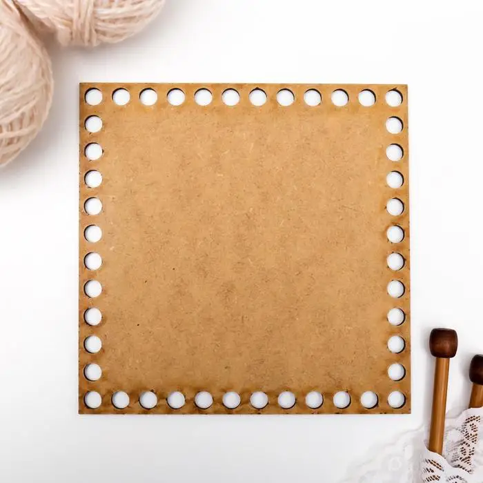 Заготовка для вязания &quotКвадрат. Моей любимой маме&quot 15 см|Вязание| |