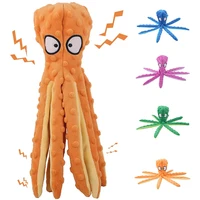 pet dogs toy 8 legs cute octopus plush soft squeaky toys dog interactive chew molar tooth toy sounder sounding puppy chew toy