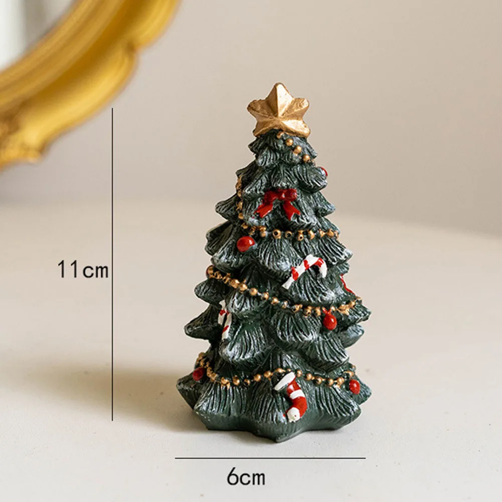 1 шт. мини-елочные украшения для рабочего стола маленькие из смолы рождественских
