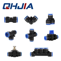 pneumatic fitting hose connector tube plastic air pipe straight fitting quick push in for 4mm 6mm 8mm 10mm 12mm pu py pe pv pk