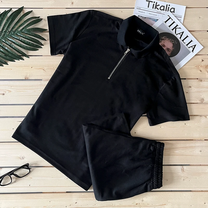 Костюм спортивный мужской из 2 предметов повседневный комплект с шортами дышащая