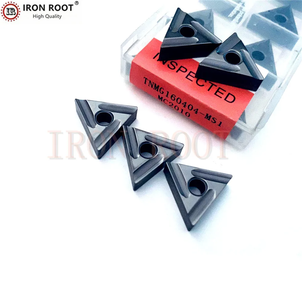 

IRON ROOT CNC Metal Lathe Machining Tools Turning Inserts Cermet Inserts TNMG160404,TNMG160408-MS1 MC1020 For MTFNR/L Tools