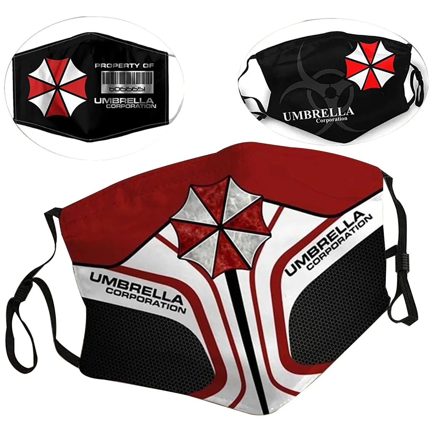 

Логотип Umbrella Corporation, маска для игры, косплея костюма, пылезащитное лицо, для взрослых, стиль Хэллоуин, для женщин и мужчин