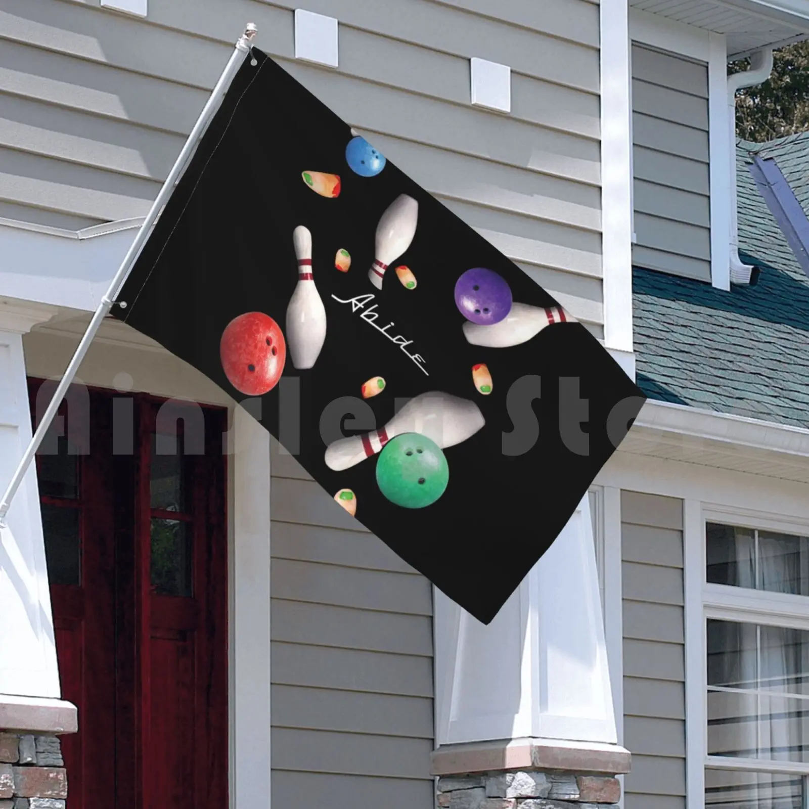 Abide 2 Outdoor Decor Flag Car The Big Lebowski Dude Dudeness El Duderino Jeff Bridges Walter Bowling |