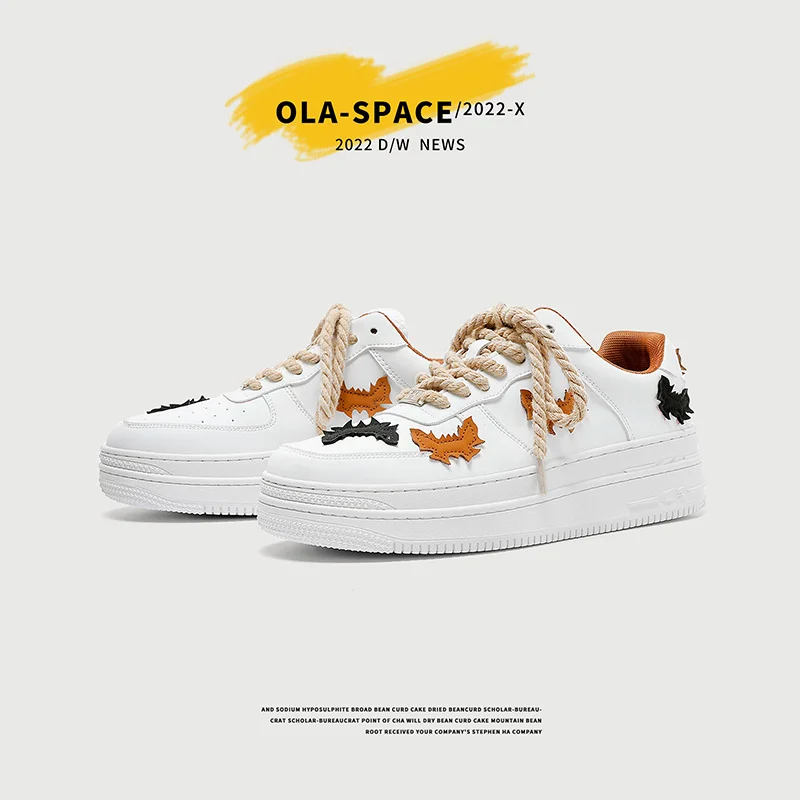 

2022 new spring Japanese niche trendy shoes hemp rope butterfly sneakers men's shoes street shooting youth sneakers trend