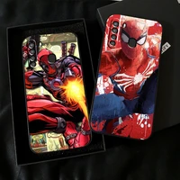 marvel trendy people phone case for samsung galaxy a01 a02 a10 a10s a20 a22 a31 4g 5g liquid silicon carcasa black