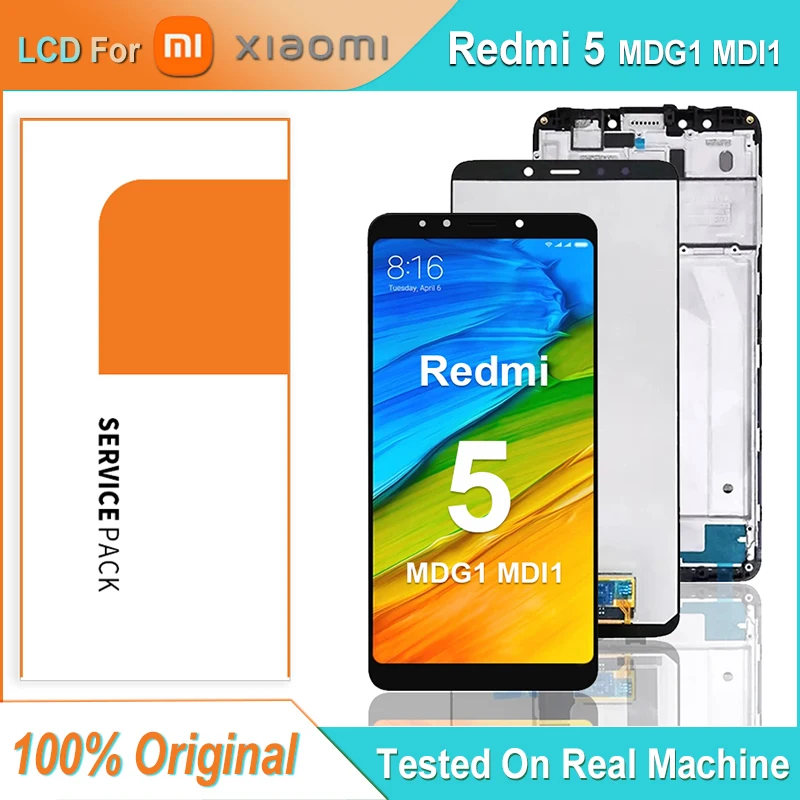 Оригинальный ЖК-дисплей 5,7 дюйма для XIAOMI Redmi 5, ЖК-дисплей, сенсорный экран, дигитайзер в сборе для Redmi 5 MDG1 MDI1, ЖК-дисплей, сменные детали