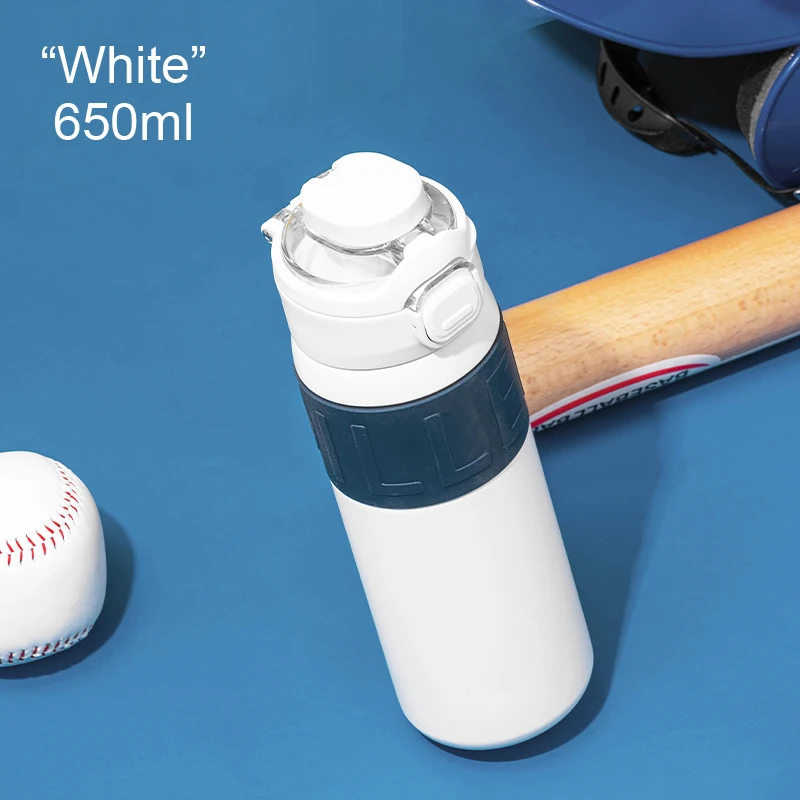 Diller men's and women's portable pop-up outdoor insulated cup 316 stainless steel kettle 650ML casual sports straw water