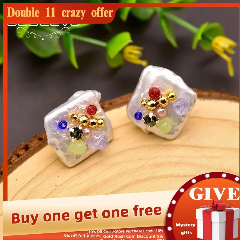 

Женские серьги-гвоздики с натуральным пресноводным белым жемчугом