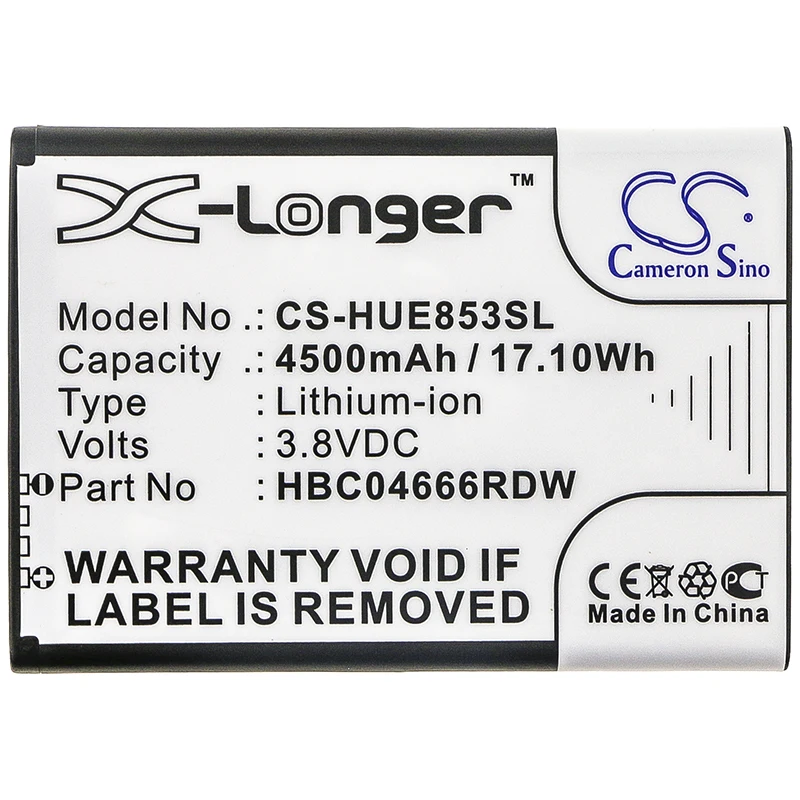 Литий-ионный аккумулятор 4500 мАч 3 8 В 17 10 Втч для точки доступа Huawei HBC04666RDW E5573S-852