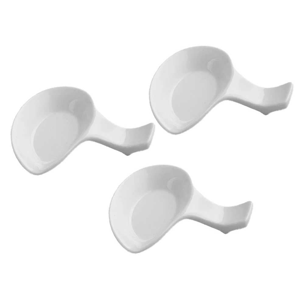 

3 Pcs Calligraphy Brush Rest Painting Brush Stand Ceramic Brush Pen Cleaner