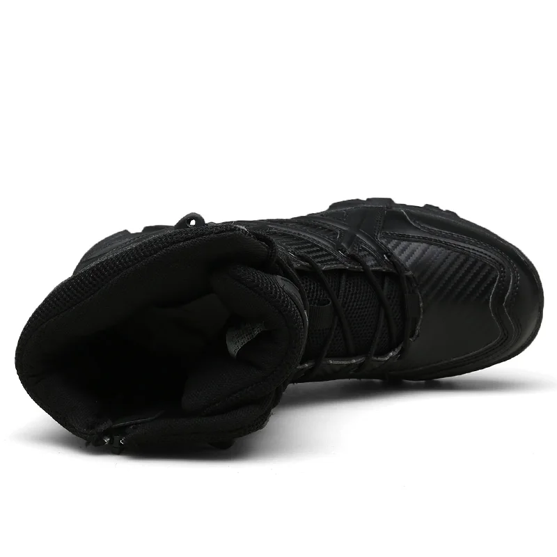 Men High Quality Brand Military Leather Boots Special Force Tactical Desert Combat Men's Boots Outdoor Shoes Ankle Boots Zapatos