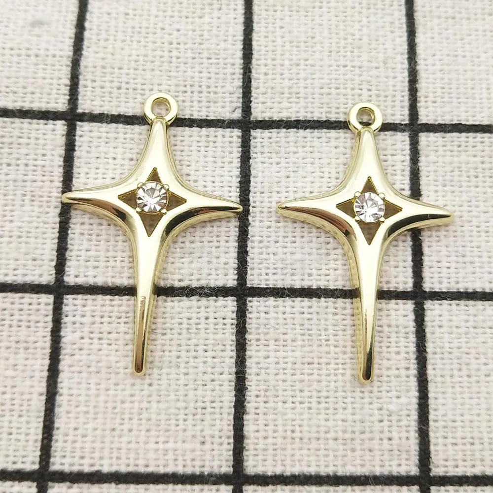 10 шт. подвеска-крест из цинкового сплава 20 х31 мм |