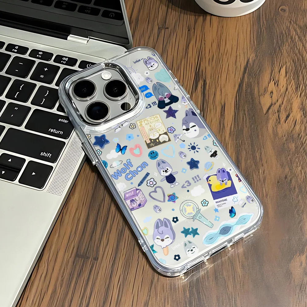 Мягкий чехол для телефона с милыми животными S-Strays K-POP Kids для iPhone 17, 16e, 16, 15, 14, 13, 12, 11 Mini, Pro, Max, X, XR, XSMAX, 8, 7, Air, Plus (art.: 3920d7cd58248) - 3920d7cd58248