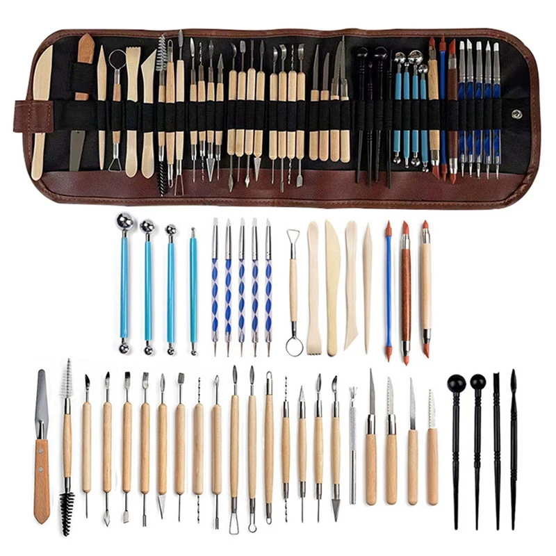 

Набор инструментов для керамики, 43 предмета, нож для резьбы по глине, силиконовая ручка, палочка для таблеток, набор прочных ручных инструментов из пластичной глины