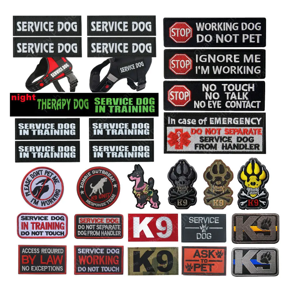Нашивка для дрессировки собак K9 Service Dog | AliExpress