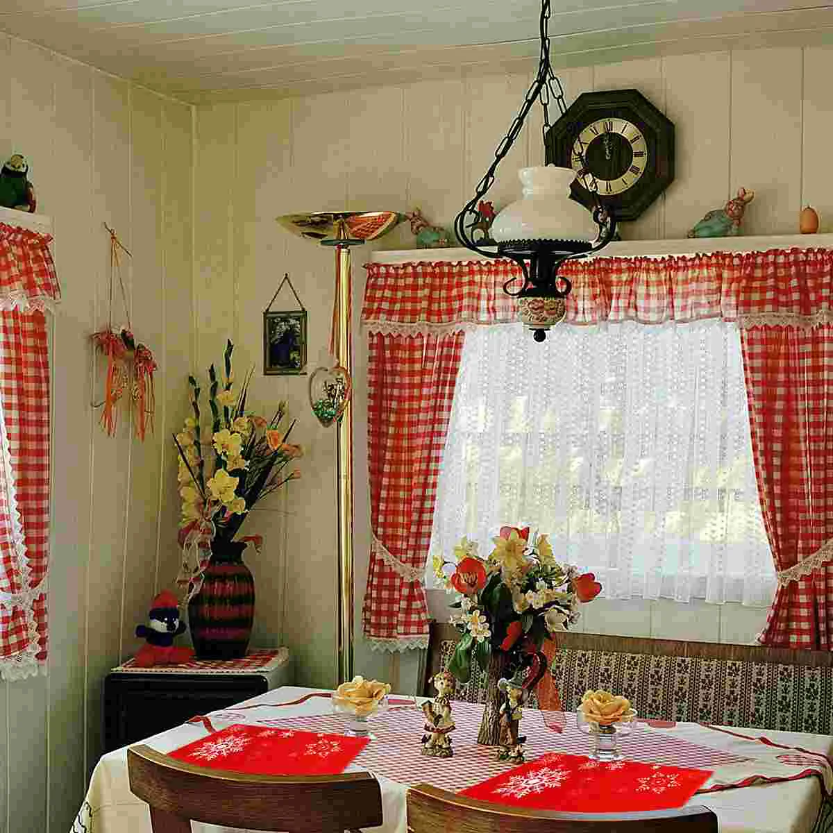 

2pcs Holiday Place Mat Christmas Tableware Mat Christmas Table Placemats Christmas Cutlery Pads Christmas Dish Mat