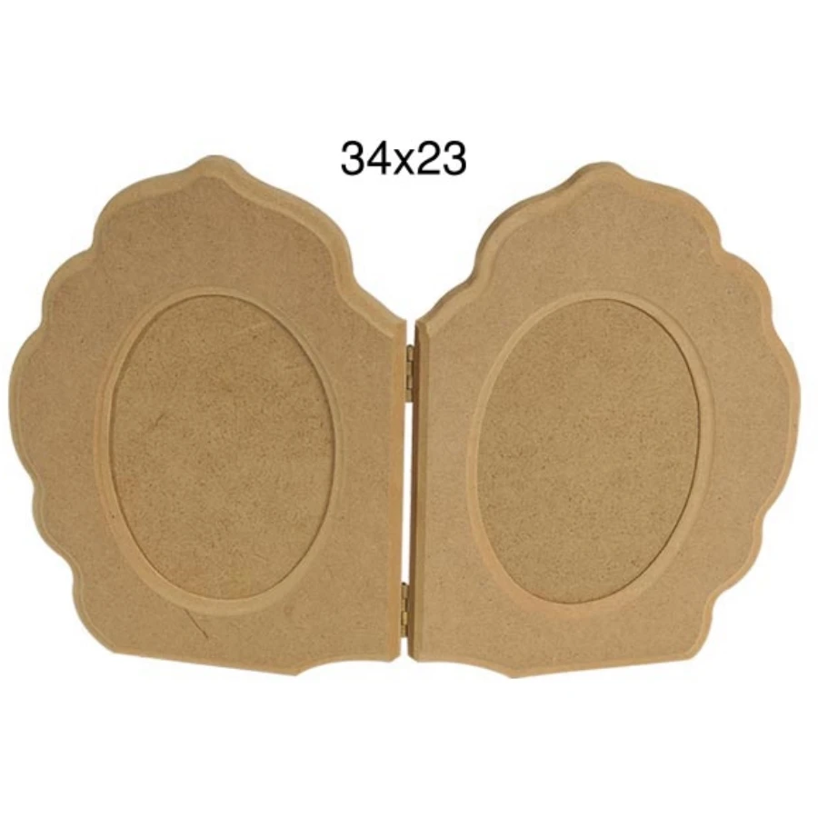 Овальная навесная рама для фотографий Неокрашенная из МДФ ÇER137|Украшения своими