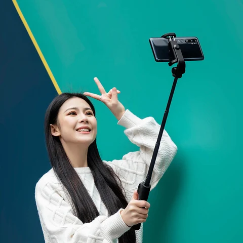 Оригинальный монопод Xiaomi Mi Selfie Stick Zoom Bluetooth штатив с беспроводным дистанционным затвором, вращение на 360°, складной для iOS Android