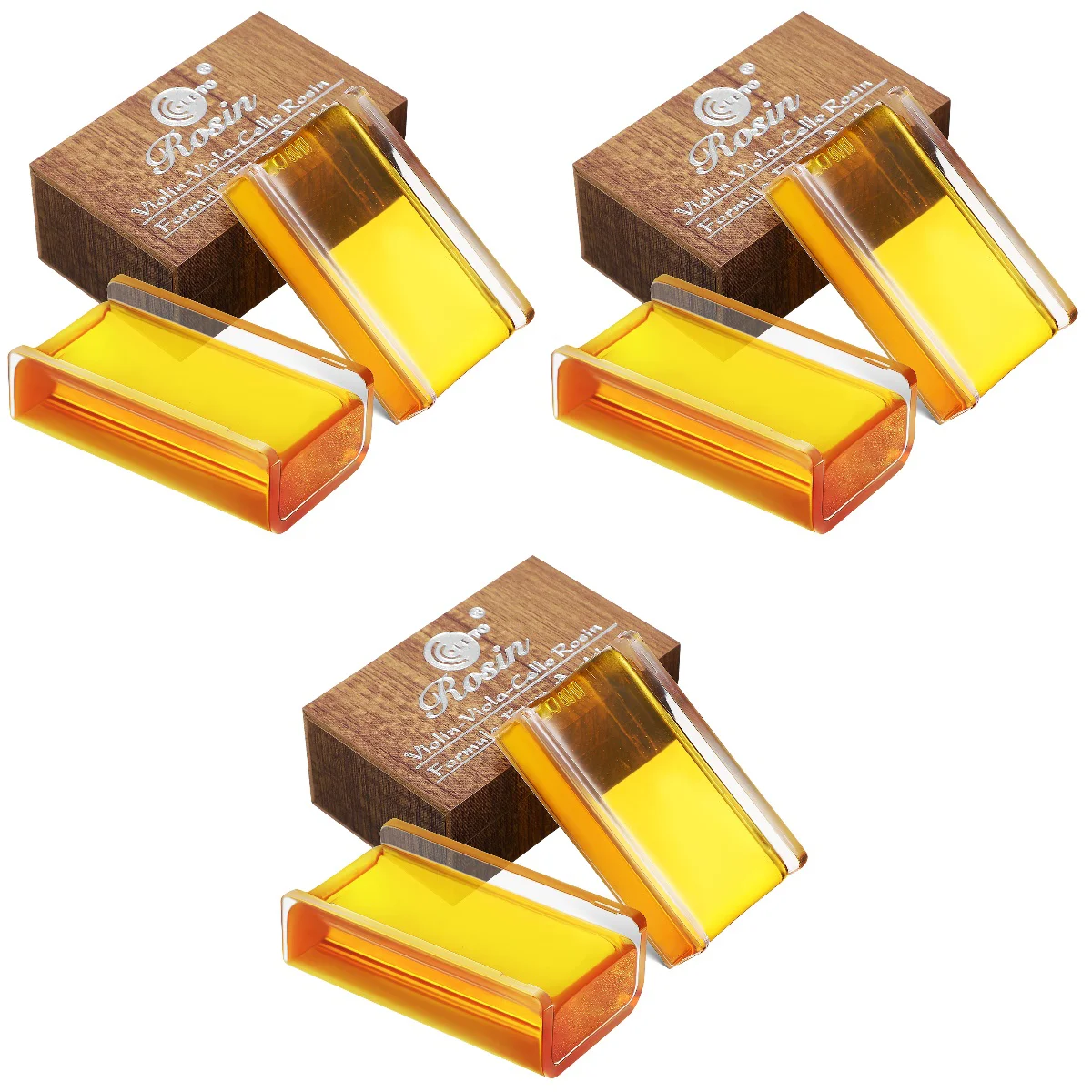 

6 Pcs Rosin with Storage Boxes for Violin Viola and Cello Rosin for Bows