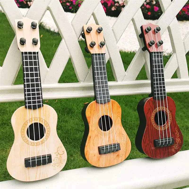 

Mini Guitar 4 Strings Classical Ukulele Guitar Toy Musical Instruments for Kids Children Beginners Early Education Small Guitar