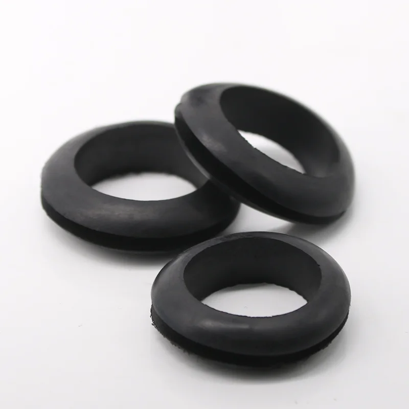 

800pcs Rubber Grommets Gasket 8mm Double Sided Coil Wire Protective Coil Seal Ring Cable Ring O-ring
